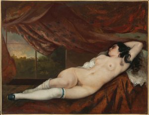 Liggende naken kvinne, 1862