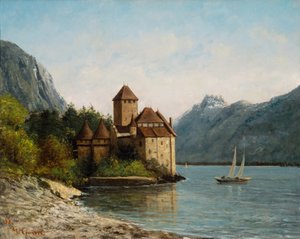 Chillon-slottet, kveld, ca. 1872