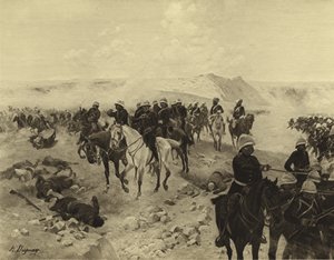 Slaget ved Kandahar, 1879 (gravyr)