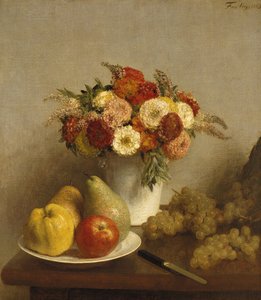 Blomster og frukt, 1865