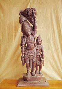 Sri Rama og Hanuman (tre)