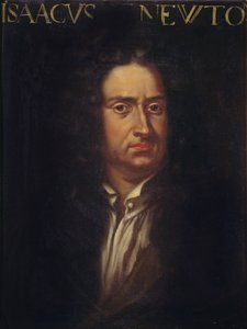 Portrett av Isaac Newton (1642-1727) ca. 1680
