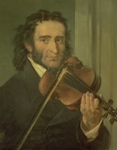 Portrett av Niccolo Paganini (1782-1840)