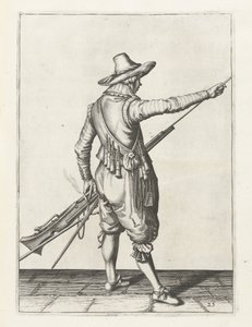 Musketer som fjerner ramstang, ca.1600