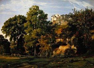 Landskap, utsikt over Marino, 1826