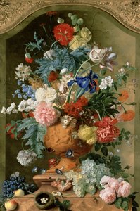 Blomster i en terrakottavase, 1736