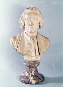 Byste av Jean-Jacques Rousseau (1712-78) (marmor)