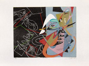 Natt og dag, 2016 (tresnitt)