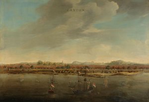 Utsikt over kantonen i Kina, ca. 1662-3