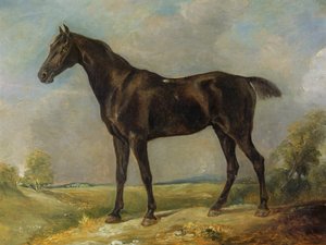 Golding Constables svarte ridehest, ca. 1805-10