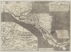 Kart over Mellom-Amerika