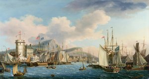 Leith havn, 1825