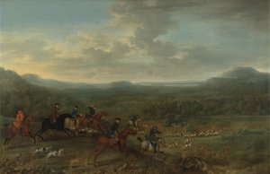 En revejakt, ca. 1730-40