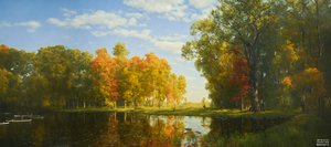 JJM gjenskaper Bierstadt-A: Autumn Forest