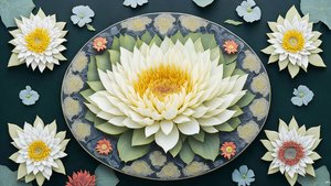 mandala: vannliljer elementer_01