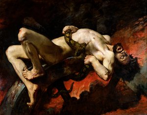 Ixion kastet inn i Hades, 1876