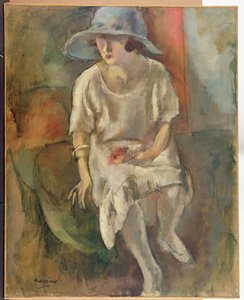 Kvinne i hatt, ca. 1920