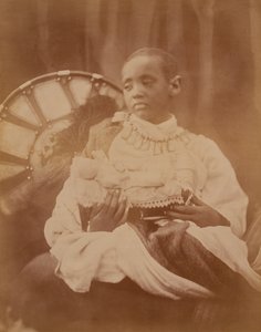 Prins Dejatch Alamayou av Abessinia, ca. 1868