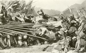 Arnold Winkelried på Sempach (gravyr)