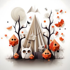 Gratulasjonskort for Halloween 2