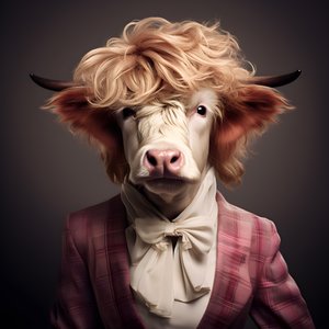 Highland Cow som Marilyn Monroe 4