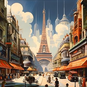 Reklameplakat, Paris, Frankrike 3