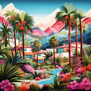 detaljert illustrasjon av Palm Springs 3