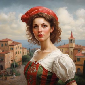 italiensk kvinne 4