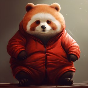 rød panda overvektig menneskebarn 3