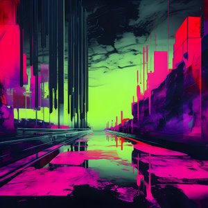 surrealistisk abstrakt landskap 4
