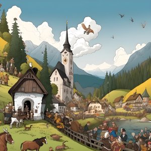 østerrike, tegneserie 1
