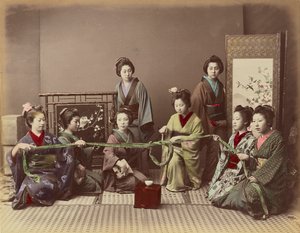 (Konkonchiki) Japansk jentelek, ca. 1880