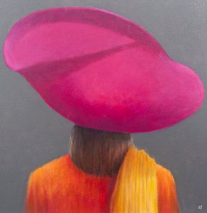 Magenta lue, safranjakke, 2014