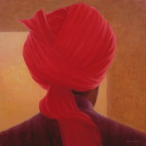 Rød turban på Amber, Deoghar