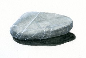 Stein (akryl på papir)