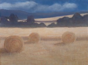 Two Hay Bales, 2012 (akryl på lerret)