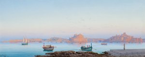 Grand Harbour, Malta, fra Valletta, 1911