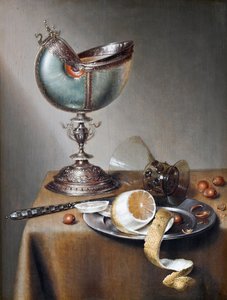 Stilleben med Nautilus Cup, ca. 1650