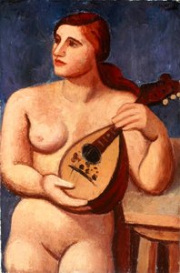 Naken med mandolin