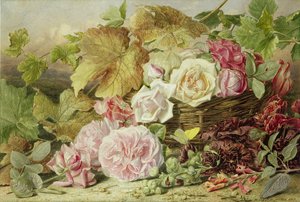 Peoner, roser og stokkroser, 1862