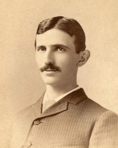 Portrett av Nikola Tesla ca. 1885