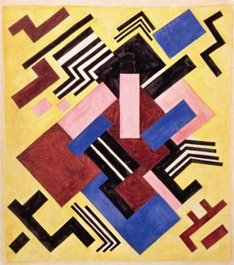 Bildekonstruksjon, 1916 (gouache på papir)