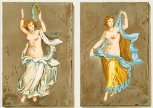 Dansende jenter fra et pompeiansk maleri