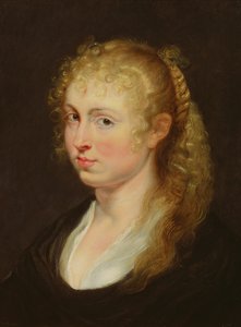 Ung kvinne med krøllete hår, ca. 1618-20