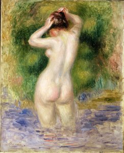 Nude Wading, ca. 1880 (olje på lerret)