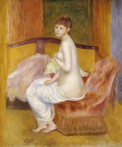 Sittende naken, hvilende, 1885