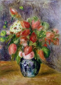 Vase med blomster, ca. 1909