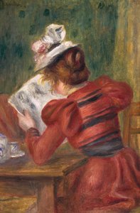 Ung jente leser, 1897
