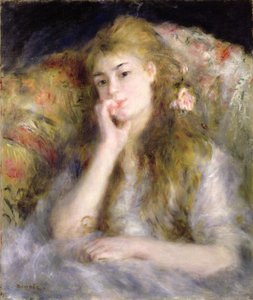 Ung kvinne sittende, ca. 1876-77