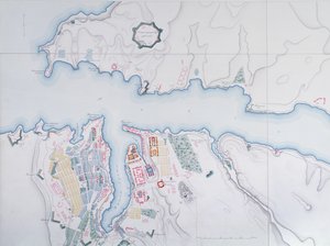 Kart over Sevastopol, 1854